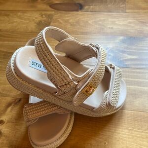 Steve Madden BigMona Natural Raffia Platform Sandal